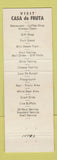 Matchbook Cover - Casa de Fruta Hollister CA