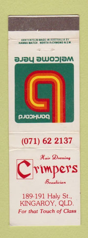 Matchbook Cover - Crimpers Salon Kingaroy Australia