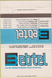 Matchbook Cover - East Bay Telephone Credit Union Oakland CA Napa 40 Strike