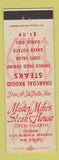 Matchbook Cover - Mister Mikes Steak House Chicago IL