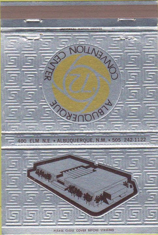 Matchbook Cover - Albuquerque Convention Center NM 40 Strike