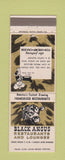 Matchbook Cover - Black Angus Steak Houses Miami Lake Worth Lauderhill FL