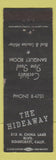 Matchbook Cover - The Hideaway Ridgecrest CA POOR BACK