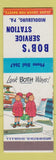 Matchbook Cover - Bob's Service oil gas Middleburg PA