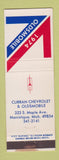 Matchbook Cover - 1974 Oldsmobile Curran Chevrolet Manistique MI WEAR