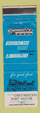 Matchbook Cover - Greyhound Post House Bus WORN