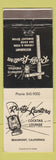 Matchbook Cover - Rusty Lantern Beaumont CA
