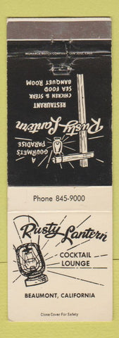 Matchbook Cover - Rusty Lantern Beaumont CA