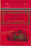 Matchbook Cover - Sycamore Inn Cucamonga CA 40 Strike