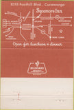 Matchbook Cover - Sycamore Inn Cucamonga CA 40 Strike