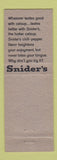 Matchbook Cover - Snider's Hotter Catsup Ketchup Devil