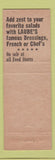Matchbook Cover - Laube's French Dressing Restaurant Buffalo NY