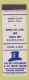 Matchbook Cover - Top Hat Restaurant Salem OR