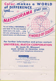 Matchbook Cover - US Capitol Universal Match Miami Beach FL Shapiro 40 Strike