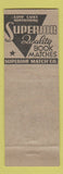 Matchbook Cover - Joe Croisdale Superior Match Austin TX pinup