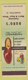 Matchbook Cover - Burg's Massagic Shoes Hamilton OH