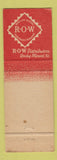 Matchbook Cover - Vent A Wall Window Unites Rocky Mount VA
