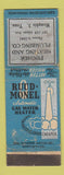 Matchbook Cover - Rund Monel Gat Water Heaters Fischer Heating Memphis TN WORN