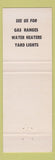 Matchbook Cover - Union Gas Propane New Albany MS