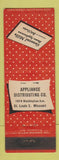 Matchbook Cover - General Mills Home Appliances St Louis MO