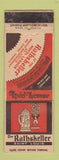 Matchbook Cover - Hotel Lennox Rathskeller ST Louis MO WORN