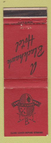 Matchbook Cover - Blackhawk Hotels CHAIN WEAR