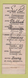 Matchbook Cover - Blackhawk Hotels CHAIN WEAR