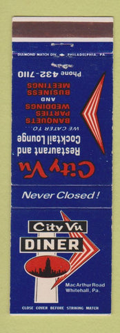 Matchbook Cover - City Vu Diner Whinehall PA