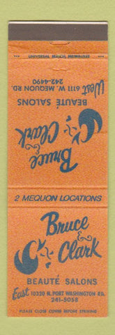 Matchbook Cover - Bruce & Clark Beauty Salon Mequon WI