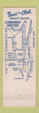 Matchbook Cover - Bruce & Clark Beauty Salon Mequon WI