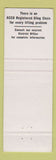 Matchbook Cover - Acco Sling Chains American Chain Cable