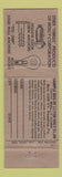 Matchbook Cover - Molly Screw Anchors