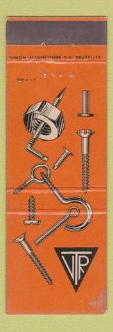 Matchbook Cover - Screws Fasteners Belgium VTR