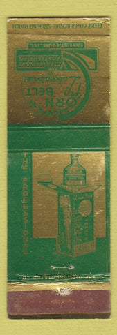 Matchbook Cover - Corn Belt Labs Veterinarians East St Louis IL
