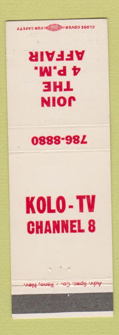 Matchbook Cover - KOLO TV Channel 8 Reno? NV Merv Griffin Mission Impossible