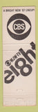 Matchbook Cover - WJW TV Channel 8 OH
