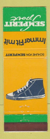 Matchbook Cover - Immer Fit Mit Shoes Schuhe Von Semperit Switzerland