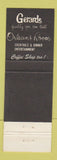 Matchbook Cover - Gerards Monterey Park CA restaurant