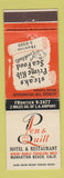 Matchbook Cover - Pen and Quill Hotel Restaurant Manhattan Beach CA