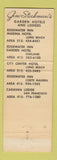 Matchbook Cover - Edgewater Inn Long Beach CA