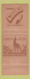 Matchbook Cover - Martin Grabs SG Shoes Switzerland