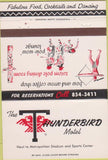Matchbook Cover - Thunderbird Motel Bloomington MN  40 Strike
