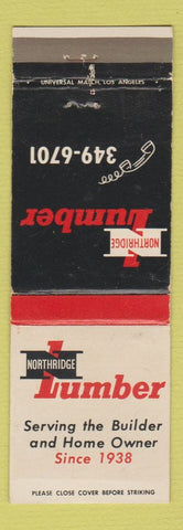 Matchbook Cover - Northridge Lumber