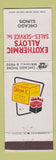 Matchbook Cover - Exothermic Alloys Chicago IL Chrom X