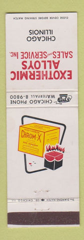 Matchbook Cover - Exothermic Alloys Chicago IL Chrom X
