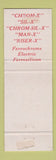 Matchbook Cover - Exothermic Alloys Chicago IL Chrom X