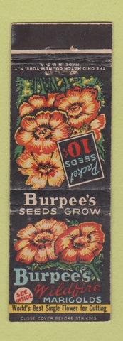 Matchbook Cover - Burpee's Seeds Marigolds Philadelphia PA