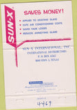 Matchbook Cover - Sun X Glass Tinting Detroit MI WEAR 40 Strike
