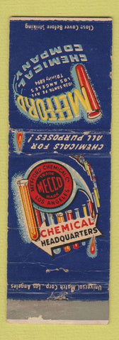 Matchbook Cover - Mefford Chemical Los Angeles CA WEAR