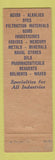 Matchbook Cover - Mefford Chemical Los Angeles CA WEAR